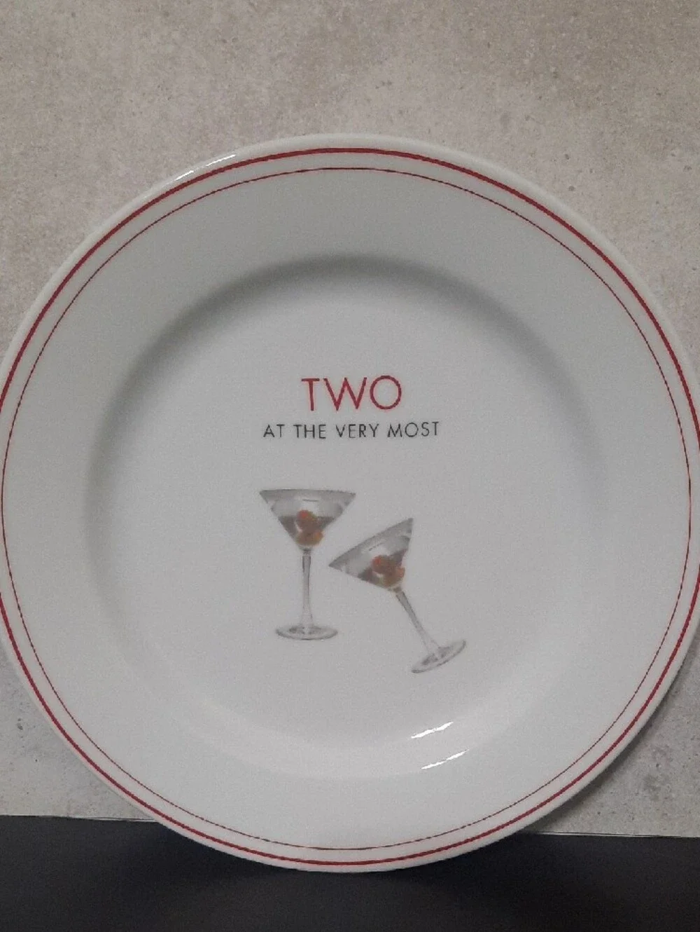 Restoration Hardware Dorothy Parker Martini Appetizer Plates